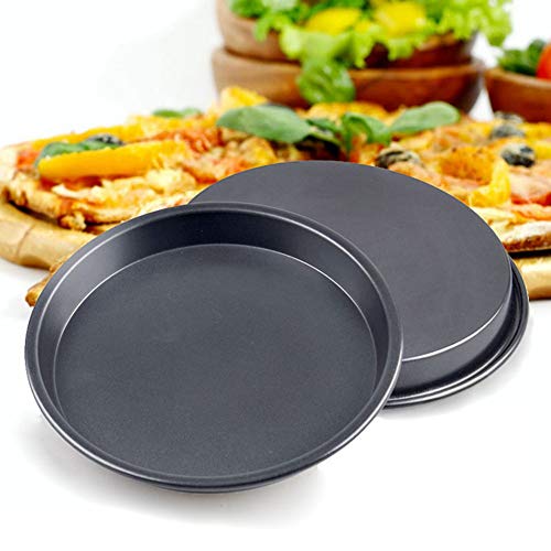 Aviat 1Pc Pizza Tray 7inch Baking Pan Mold Useful Round Deep Dish Nonstick Pie Bakeware Kitchen Cookware DIY for Breakfast Birthday Party - Thumbnail 3