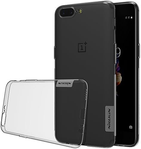 OnePlus 5 Case, Nillkin Clear Soft TPU Cover Case, Slim Thin Grip Durable Anti Slipping / Scratch Transparent Case for OnePlus 5 2017 (Grey)