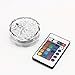 BINZET IR Remote Controlled RGB Submersible LED Lights AA Battery Operated LED Accent Lights for Lighting Up Vase, Bowl, Fish Tank, Wedding, Centerpiece, Halloween, Party Lights(AA Batteries NOT included)