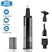 Nose Hair Trimmer Professional Waterproof Ear and Nose Trimmer 4 in 1 USB Rechargeable Nose Trimmer for Men fashionable Electric nose hair clippers Men Women(Black)