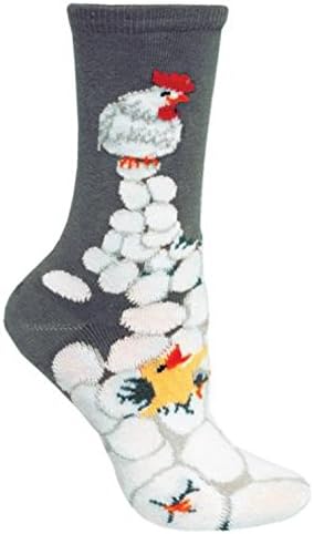 Wheelhouse Designs Women’s Chicken and Eggs Socks Size 9-11