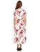 Zeagoo Women's Short Sleeve Floral Printed High Waist Loose Midi Dress With Pockets