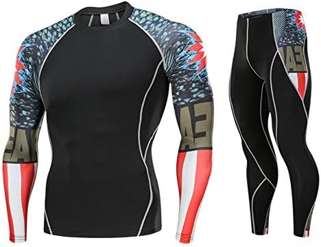 Man Leggings Set, Neartime Fashion Workout Fitness Tracksuits Running Yoga Athletic Pants+Shirt Suit
