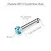 Charisma Small Nose Studs Stainless Steel Nose Ring Stud Colorful Nose Piercing Jewelry Tiny Bone Studs for Women Men Hypoallergenic 20G (10pcs,Multi-Color,1.8mm)