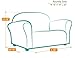 Keet Roundy Microsuede Children's Sofa, Brown