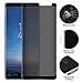 OZOP E-COMMERCE 3D Galaxy Note 8 Screen Protector Privacy Anti-spy Tempered Glass Screen Film 9H Hardness Anti-Scratch Anti-Peep Shield for Samsung Galaxy Note 8 Easy Install Bubble Free-Black