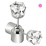 MassMall® New Fashion Light Glowing LED Earrings Ear Drop Crystal Pendant Light up Earrings/Studs Multicolor Bright Stylish Fashion Earrings (Pink)