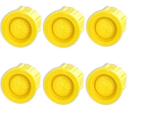 Pack of 6 - Lesco Chemlawn Spray Gun 2.0 GPM Nozzles - Yellow