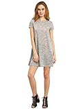 ROMWE Women's Summer Casual Cap sleeve Jersey Shift Mini Dress