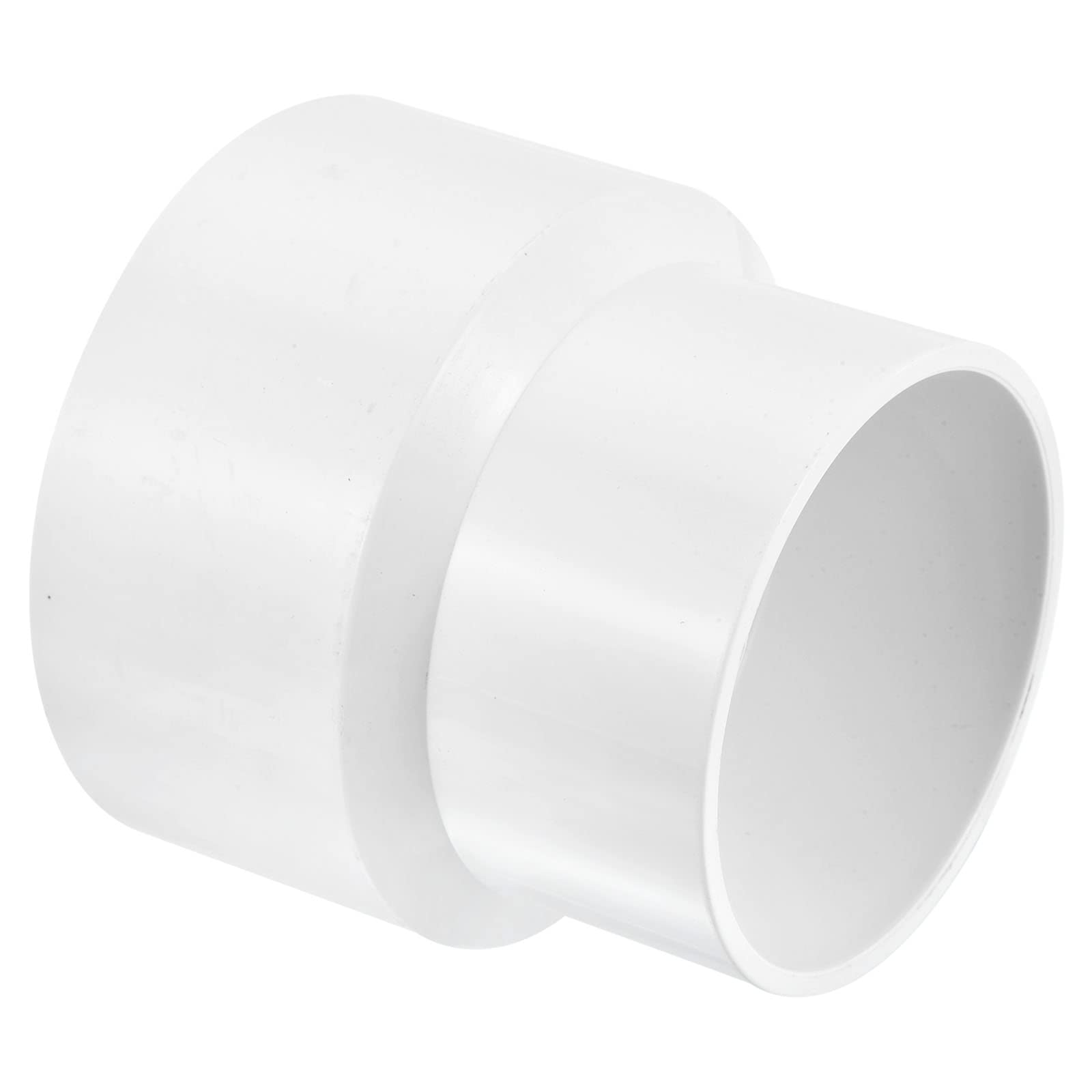 PATIKIL PVC Reducer Pipe Fitting 110mm to 90mm ID, Straight Coupling Adapter Connector, White — image 1
