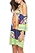 Anatoky Womens Cold Shoulder Spaghetti Strap Tribal Printed Summer Shift Dress,Pattern 8,XX-Large