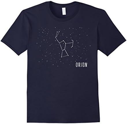 Mens Orion Constellation Astronomy Graphic Design T-Shirt Large Navy