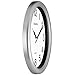 Adalene Wall Clocks Battery Operated Non Ticking - 11.5 Inch Silver Wall Clock Silent, Black Large Numbers, Quiet Analog Quartz Decorative Wall Clock for Kids Bedrooms, Living Room, Kitchen, Bathroom
