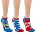 DC Comics Wonder Woman Ankle Socks Juniors 3 Pack