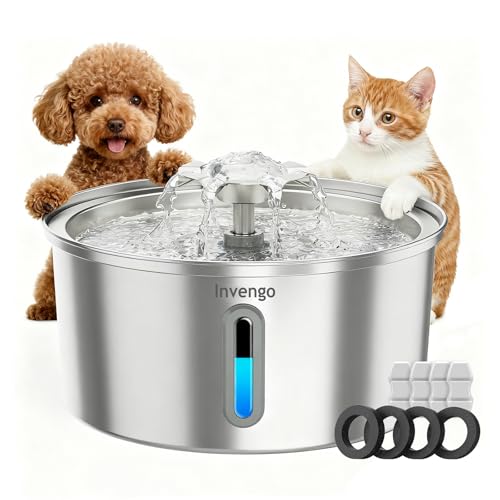 Cat Water Fountain Stainless Steel 3 2L 108oz