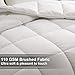 SOPAT Comforter Soft Goose Down Alternative Duvet Insert Summer Cooling 2100 Series Quilt with Corner Tab for All Season, Prima Microfiber Filled (White, King (90