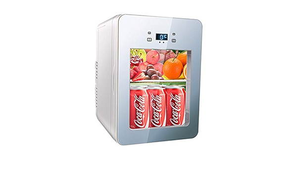 HAOT Mini Nevera，Refrigerador de Vidrio de una Puerta para ...