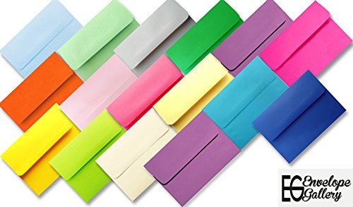 Multi Color Assortment 100 Boxed A2 Envelopes 4-3/8 x 5-3/4 for 4-1/8 x 5-1/2 Announcements, Response Cards, Enclosures, Invitations Astrobrights &More from The Envelope Gallery - Thumbnail 3