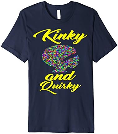 Mens Kinky Quirky Black Girl Magic Natural Afro Hair T-Shirt 2XL Navy