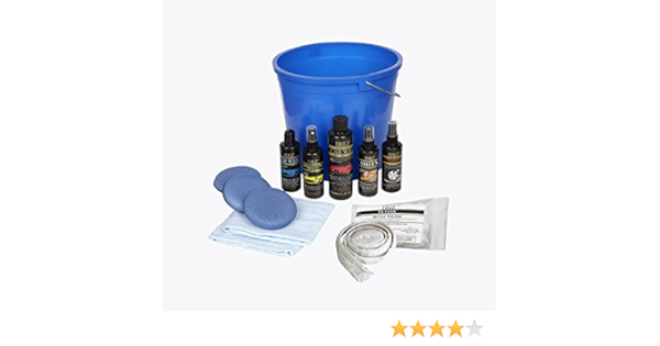 Amazon Com Ibiz Car Detailing Kit Car Wash Wax Tire Shine Leather Cleaner Metal Cleaner More Automotive