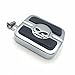 HTT Group Motorcycle Chrome Skull Small Brake Pedal Pad Fit Fat Bob FXDF Wide Glide FXDWG CVO Pro Street Breakout Street 500 XG500 Blackline FXS Softail Rocker FXCW Night Train FXSTB