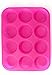 Silicone Cupcake Pan Muffin Tin - Pink Silicon Cupcake Baking Pan 12 Cups - BPA-Free Cupcake Tray - Non stick Eco Birthday Cupcake Muffin Pan - Silicone Cupcake Cake Pan - FREE E-BOOK with 50 RECIPES!