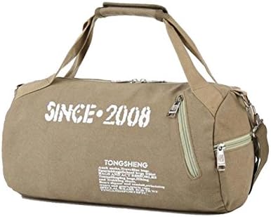 Sports Bag Travel Luggage Holdall Gym Bag Retro Cylindrical Canvas Size Medium 25-30L For Football Basketball Vacation Travel Overnight Weekend Luggage Sports, Gym, and Travel Duffel Bags (kaika)