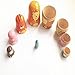 Veewon® 5pcs Handmade Wooden Cute Cartoon Animals Pattern Nesting Doll 6
