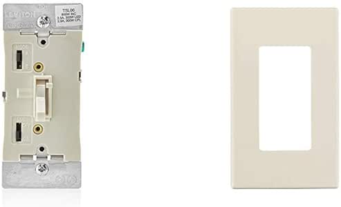 Leviton TSL06-1LT Toggle Slide Universal Dimmer, 300W Dimmable LED