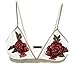 Megan apparel Women's 2 Pack Floral Lace Bralette Breathable Sexy Racerback Lace Bra Bustier