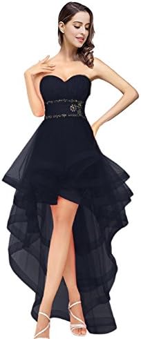 Fnina Women's 2016 Hi-Lo Tulle Homecoming Dresses Prom Cocktail Gown F166