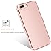 BENTOBEN Phone Case for Apple iPhone 8 Plus, iPhone 7 Plus, Heavy Duty Shock Proof Protective iPhone Case, Dual Layer Hybrid Hard PC Bumper Flexible TPU Slim Case Cover for Women, Girls - Rose Gold