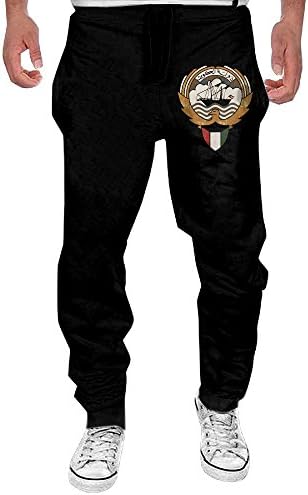 Mens Emblem Of Kuwait Men's Casual Sweatpants Pants X-Large