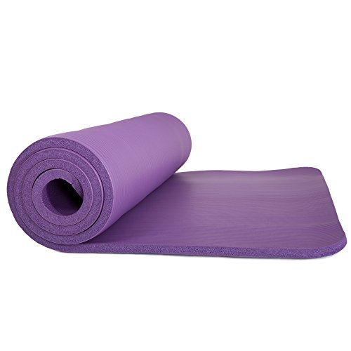 Sleeping Pad, Lightweight Non Slip Foam Mat with Carry Strap by Wakeman Outdoors (Thick Mattress for Camping, Hiking, Yoga and Backpacking) (Purple)
