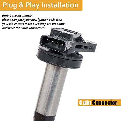 Ignition Coil Pack & Spark Plugs Compatible With 4.2L/4.4L V8 20032009