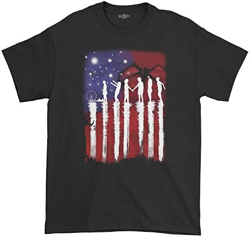 Stranger Things in American Flag Eleven 4th of July, Stranger Independence Day T-Shirt