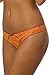 Velvet Kitten Sexy Always Floral Thong 124900 Large Orange