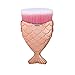 Makeup Brushes Set, LHEI Fish Scale Makeup Brush Fishtail Bottom Brush Powder Blush Makeup Cosmetic Brushes Tool (4pcs Rose Gold)