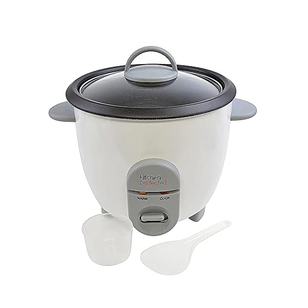 Kitchen-Perfected-Lloytron-Automatic-Non-Stick-Rice-Cooker-350-W-08-Litre Kitchen Perfected 350W 0.8Ltr Automatic Rice Cooker - Non Stick / Removable Rice Bowl / Warm & Cook Indicators…