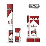 2 Pack - Togolo Vinyl Skin Wrap Sticker Decal Covers Compatible with JUUL - Marlboro