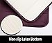 Yimobra Memory Foam Bath Mat, Large 31.5 by 19.8 Inches, Soft and Comfortable, Super Water Absorption, Non-Slip, Thick, Machine Wash, Easier to Dry for Bathroom Floor Rug, Potent Purple