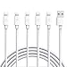 iPhone Charger,Atill Lightning Cable 5Pack 6FT iPhone Charging Cable Cord Compatible with iPhone X 8 8Plus 7 7Plus 6s 6sPlus 6 6Plus SE 5 5s 5c iPad iPod & More (white) primary