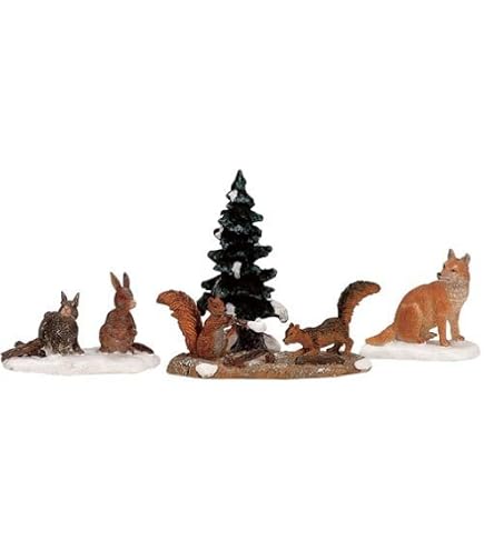 Fontaine De Noël Lemax Avec Cerfs Et Oiseaux – Accessoire Pour Village De Noël – Dimensions 8,2 X 5 X 4,4 Cm - 3