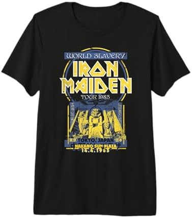 Amazon.com: Iron Maiden T Shirt World Piece Tour 1983 Band Logo