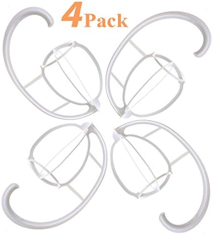 4 Pack Wig Hanger, Portable Hanging Wig Stand for All Wigs and Hats, Collapsible Wig Dryer, Durable Wig Stand Tool Holder, Hat and Cap Holder (White 4Pcs)