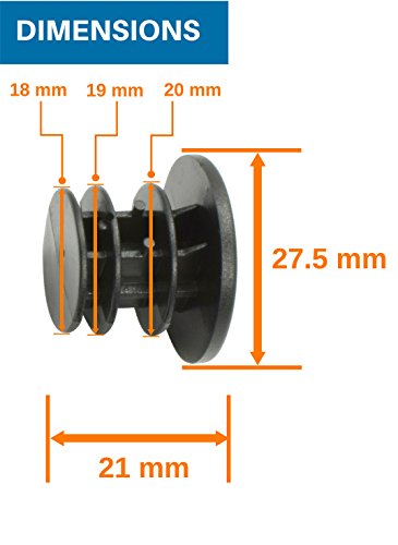 Domain Cycling Bike Handlebar Bar End Plugs Caps (Set of 4) Bicycle Grip Mountain BMX MTB - Thumbnail 4