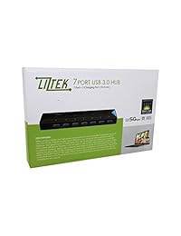 liztek USB 3.0 7 Port Hub con 2 puertos de carga inteligente