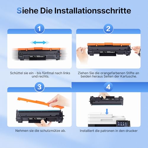 142A W1420A with Chip Toner Cartridge Compatible with HP 142A W1420A 142X W1420X for HP LaserJet MFP M140w Toner LaserJet M110w M110 M140 M139w M139 (1 Black)