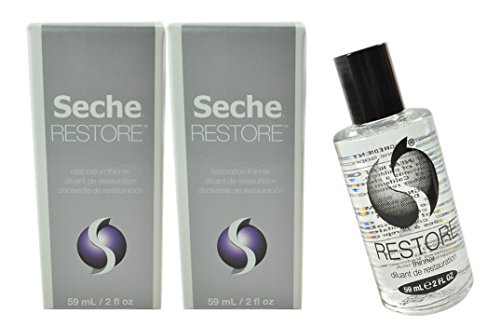 2 X Seche Vite Restore Polish Thinner Professional kit only thinner to thin a bottle of Seche vite to its original consistency. Will not diminish shine or dull colors. \ Size 2 fl oz, 59 ml - Thumbnail 2