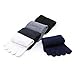 PACKGOUT #1 MENS 5 PAIRS TOE SOCKS Soft & Breathable Five Finger Running Socks White, Light grey, Black, Dark grey, Dark blue free size
